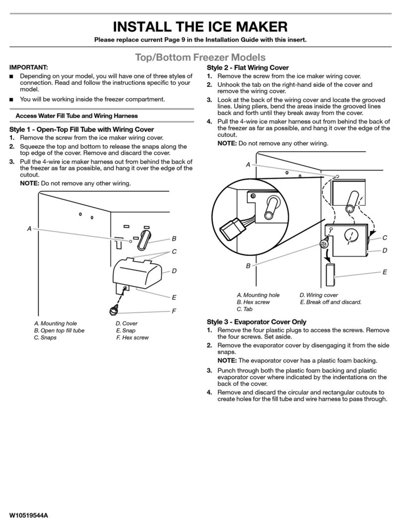 Whirlpool ECKMF95 installation instructions