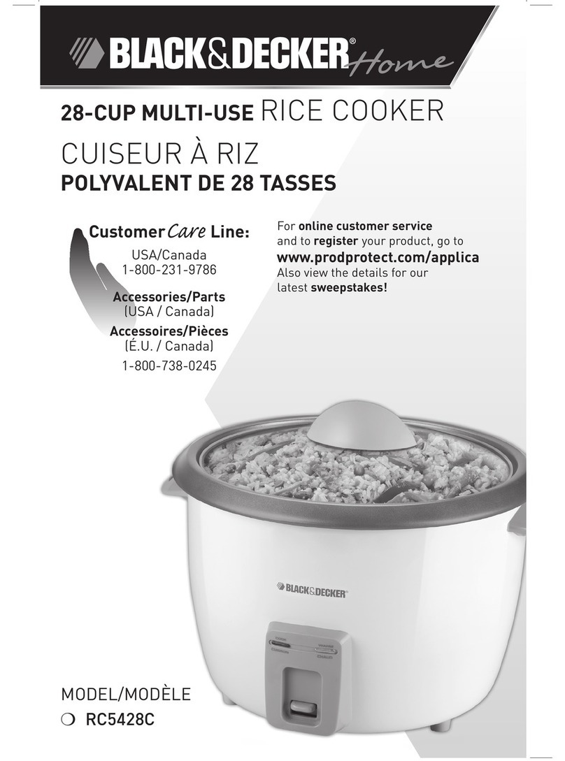 Black & Decker RC5428C Installation instructions