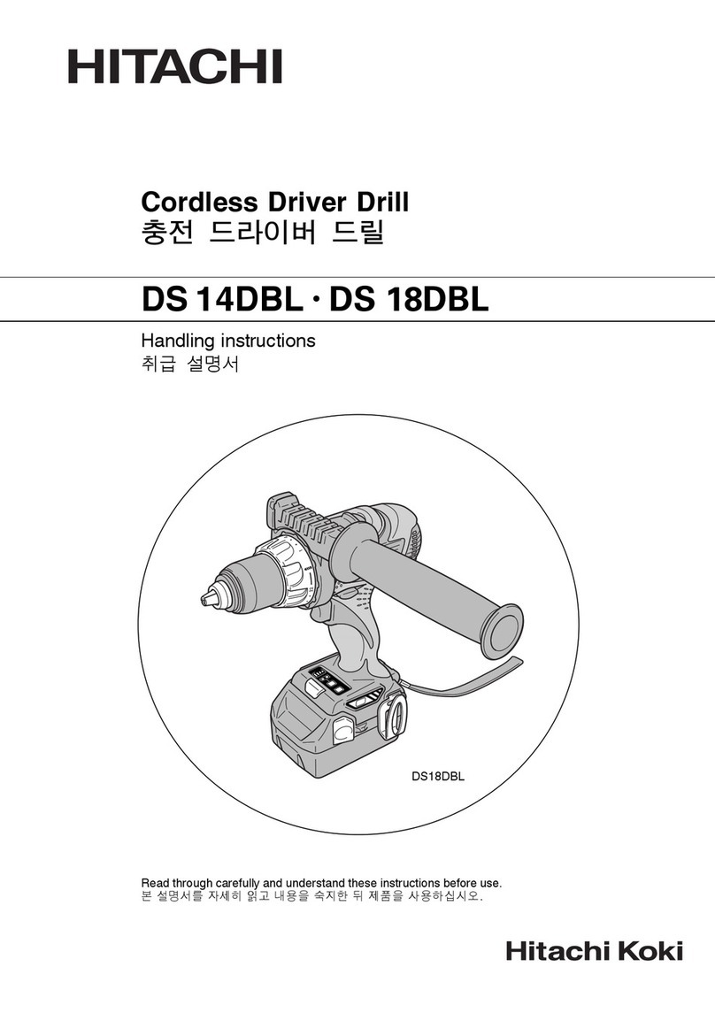Hitachi DS 14DBL Handling instructions