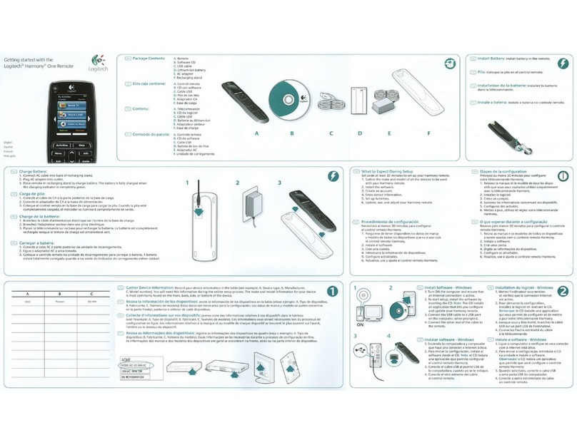 Logitech Harmony One User manual