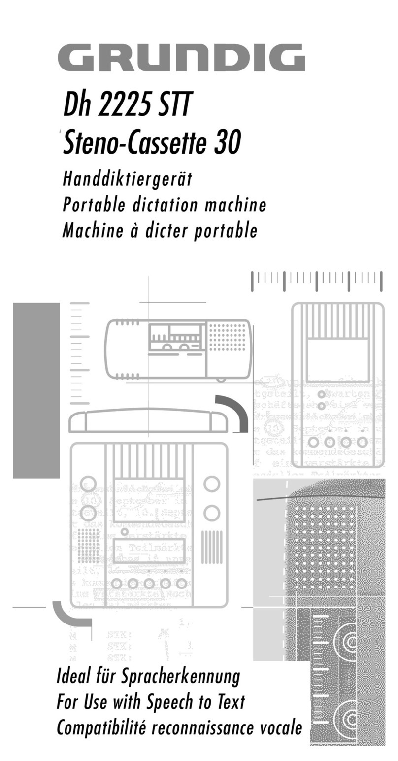 Grundig Dh 2225 STT Steno-Cassette 30 User manual