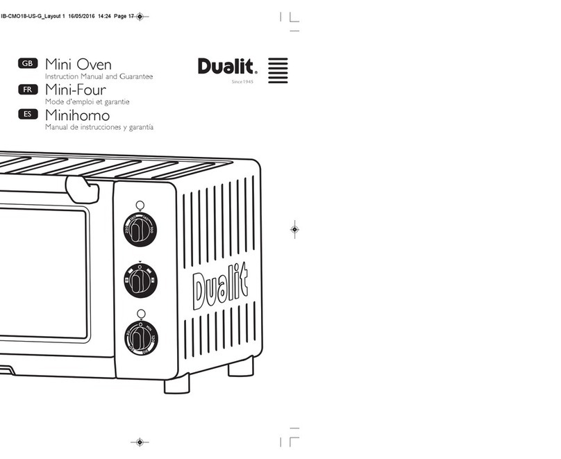 Dualit Mini Oven Instruction manual and guarantee