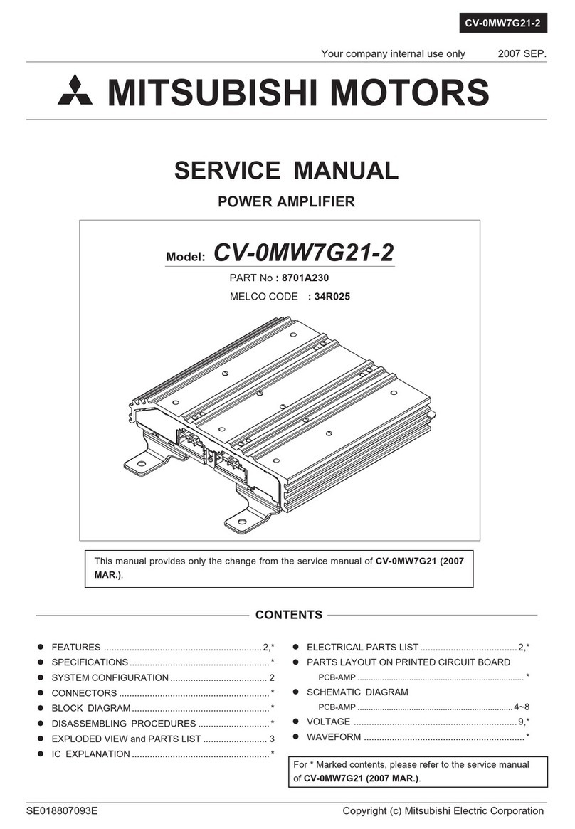 Mitsubishi CV-0MW7G21-2 User manual