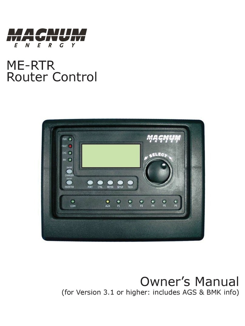 Magnum ME-RTR owner's manual