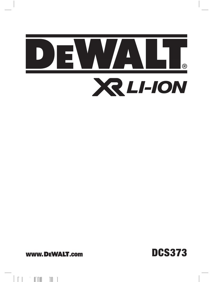 DeWalt DCS373 User manual