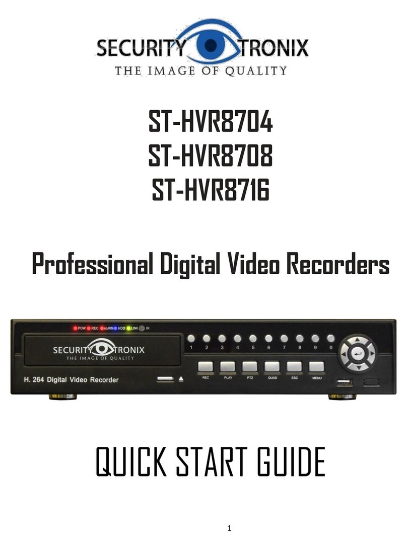 Securitytronix ST-HVR8704 User manual
