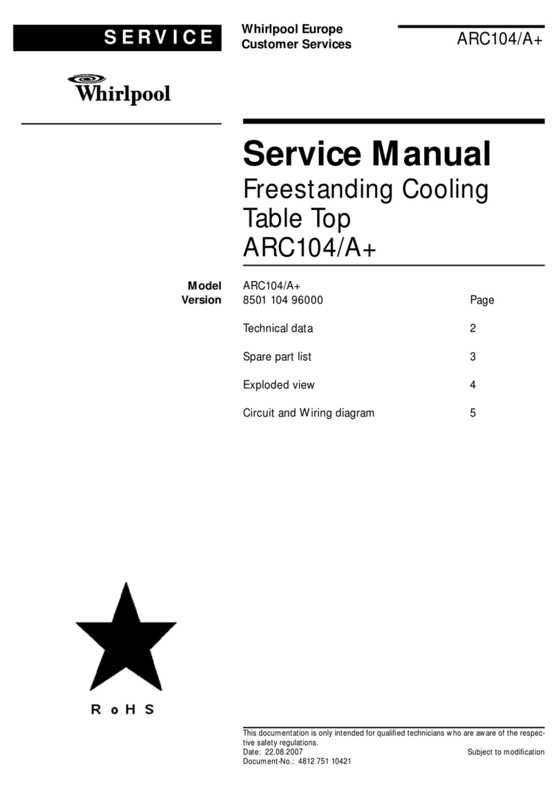 Whirlpool ARC104/A+ User manual