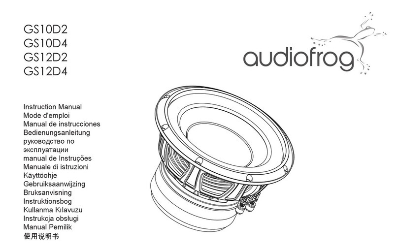 Audiofrog GS10D2 User manual