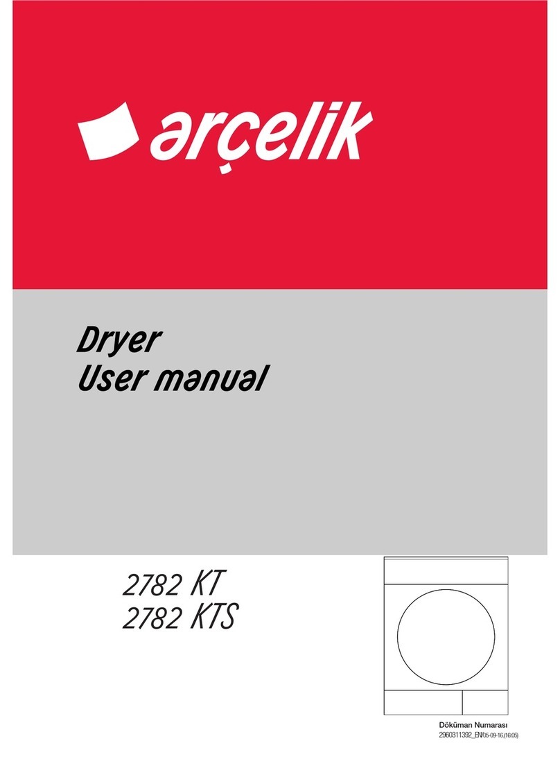 arcelik 2782 KT user manual