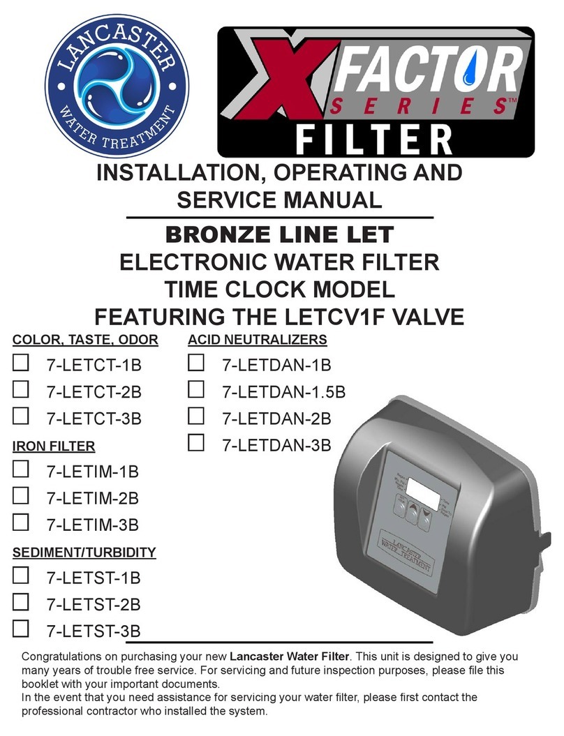 Lancaster 7-LETCT-1B Installation, operating and service manual
