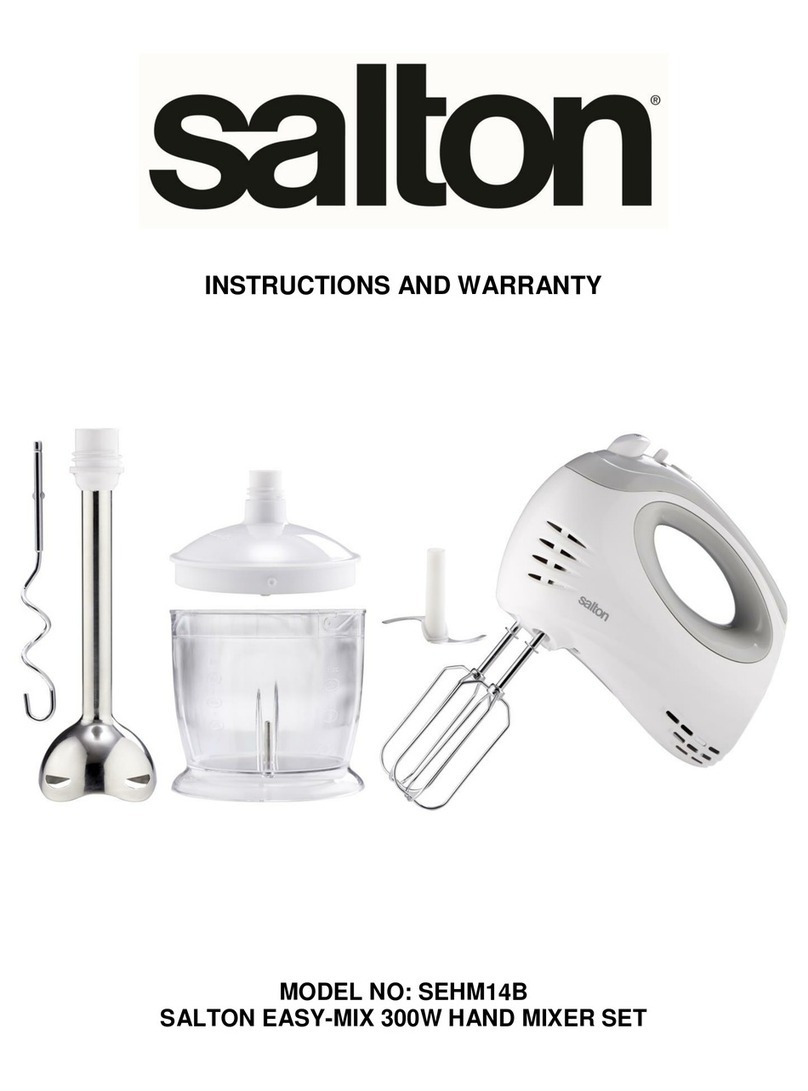 Salton SEHM14B Installation guide