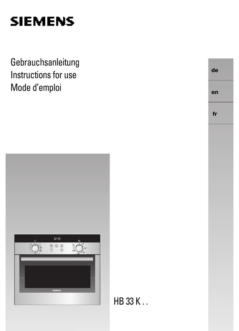 Siemens HB 33 K SERIES User manual