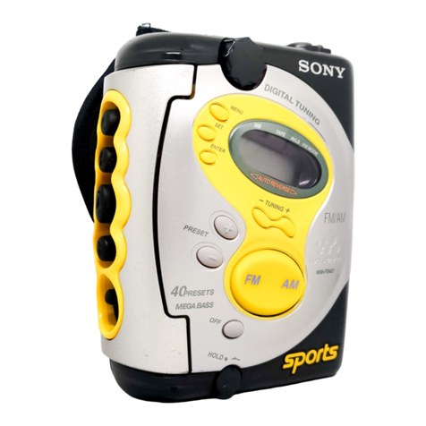 Sony Sports Walkman WM-FS421 User manual