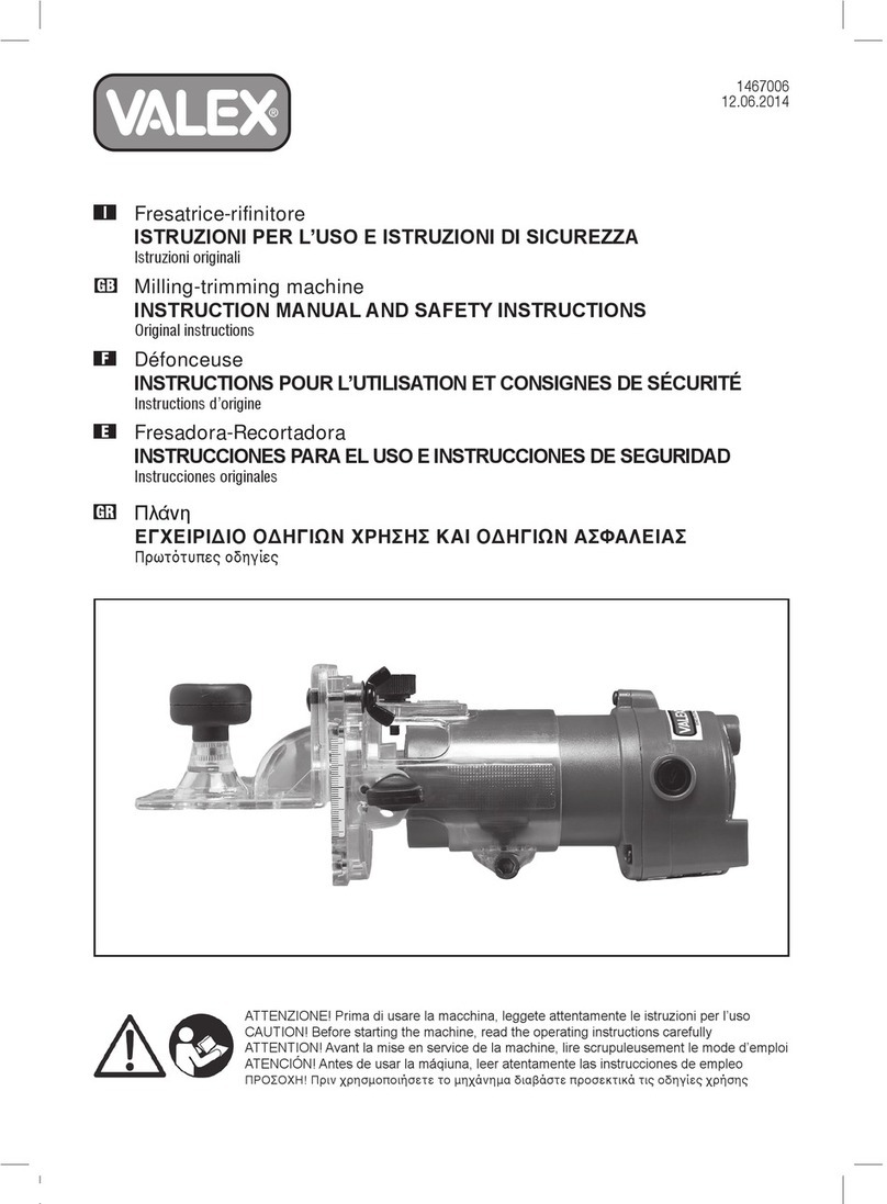 Valex F401V Instruction manual and safety instructions