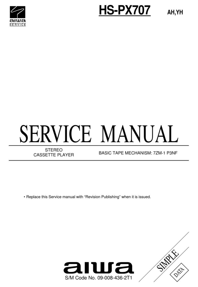 Aiwa HS-PX707 User manual