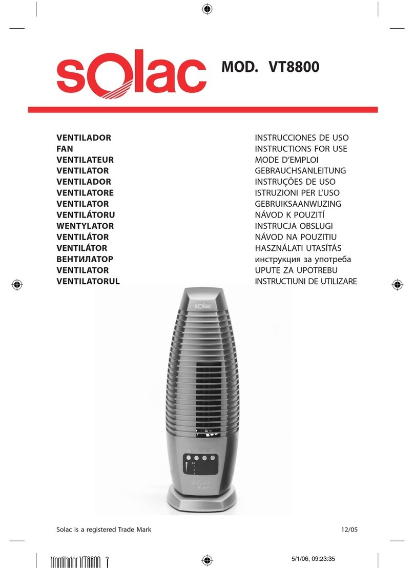 SOLAC VT8800 Instructions for use