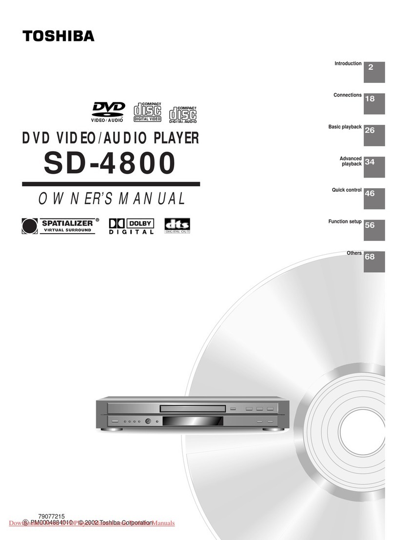 Toshiba SD-4800 owner's manual