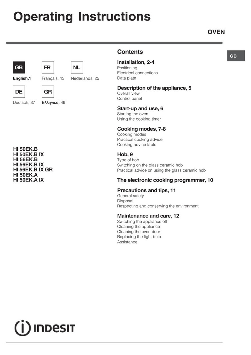 Indesit HI 50EK.B operating instructions