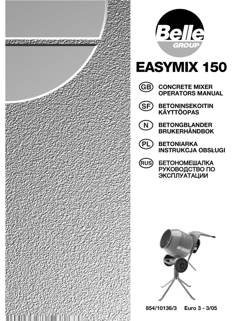 Belle Group EASYMIX 150 Operator's manual