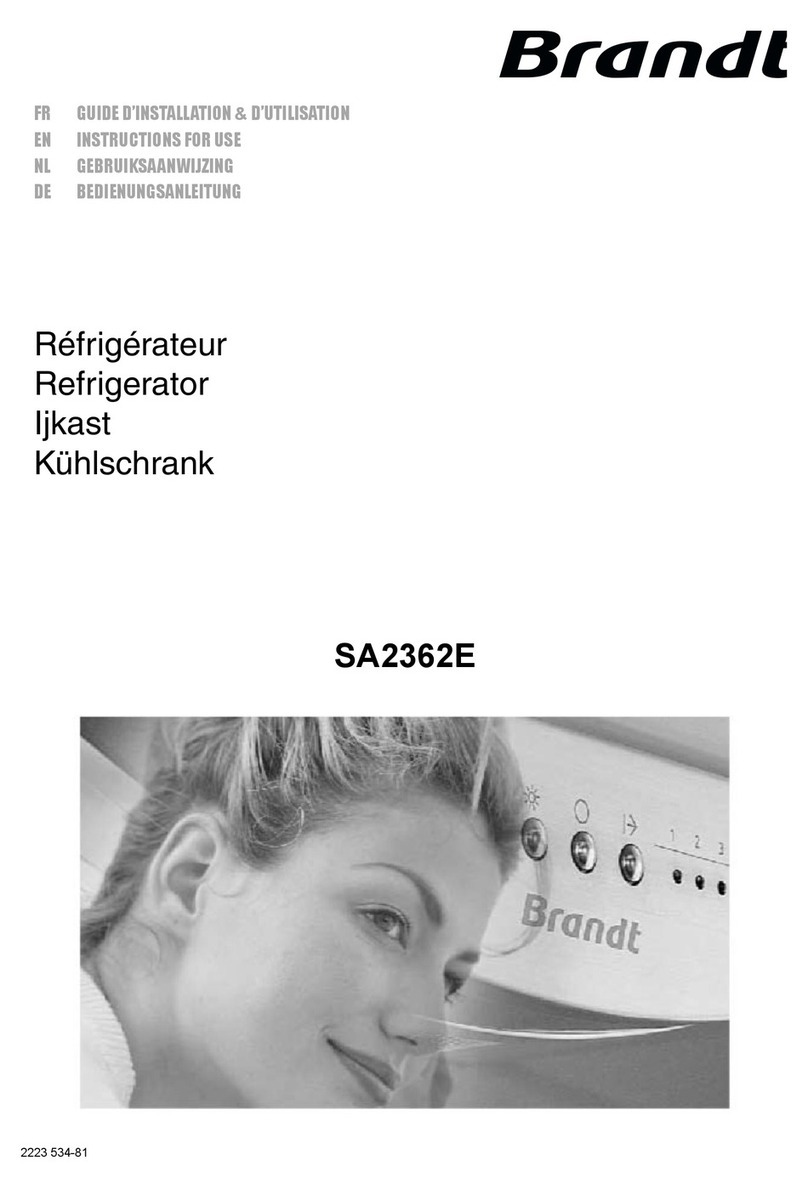 Brandt SA2362E User manual