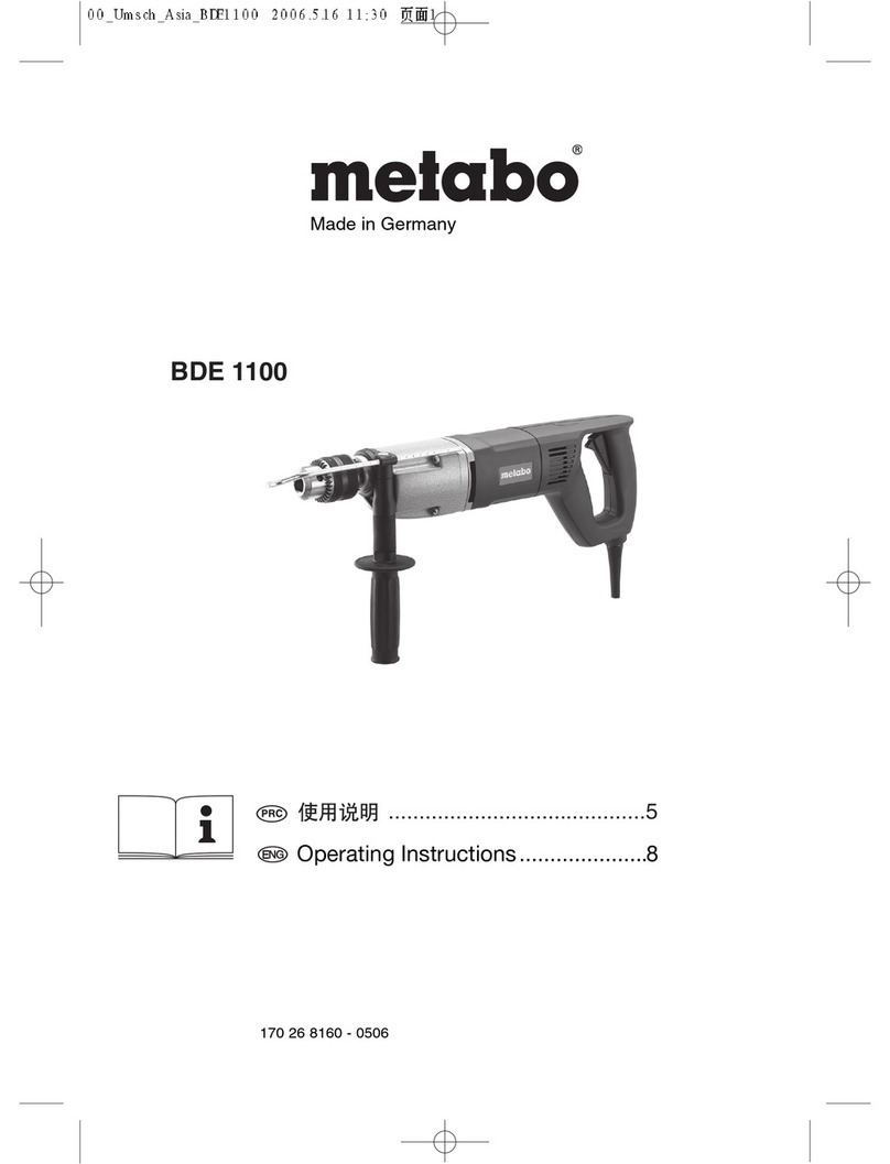Metabo BDE 1100 - User manual