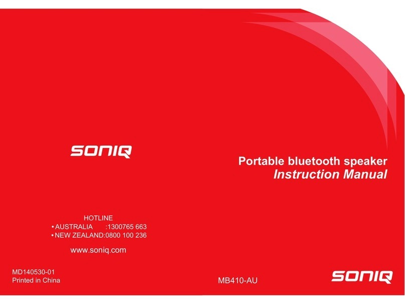 SONIQ MB410-AU instruction manual