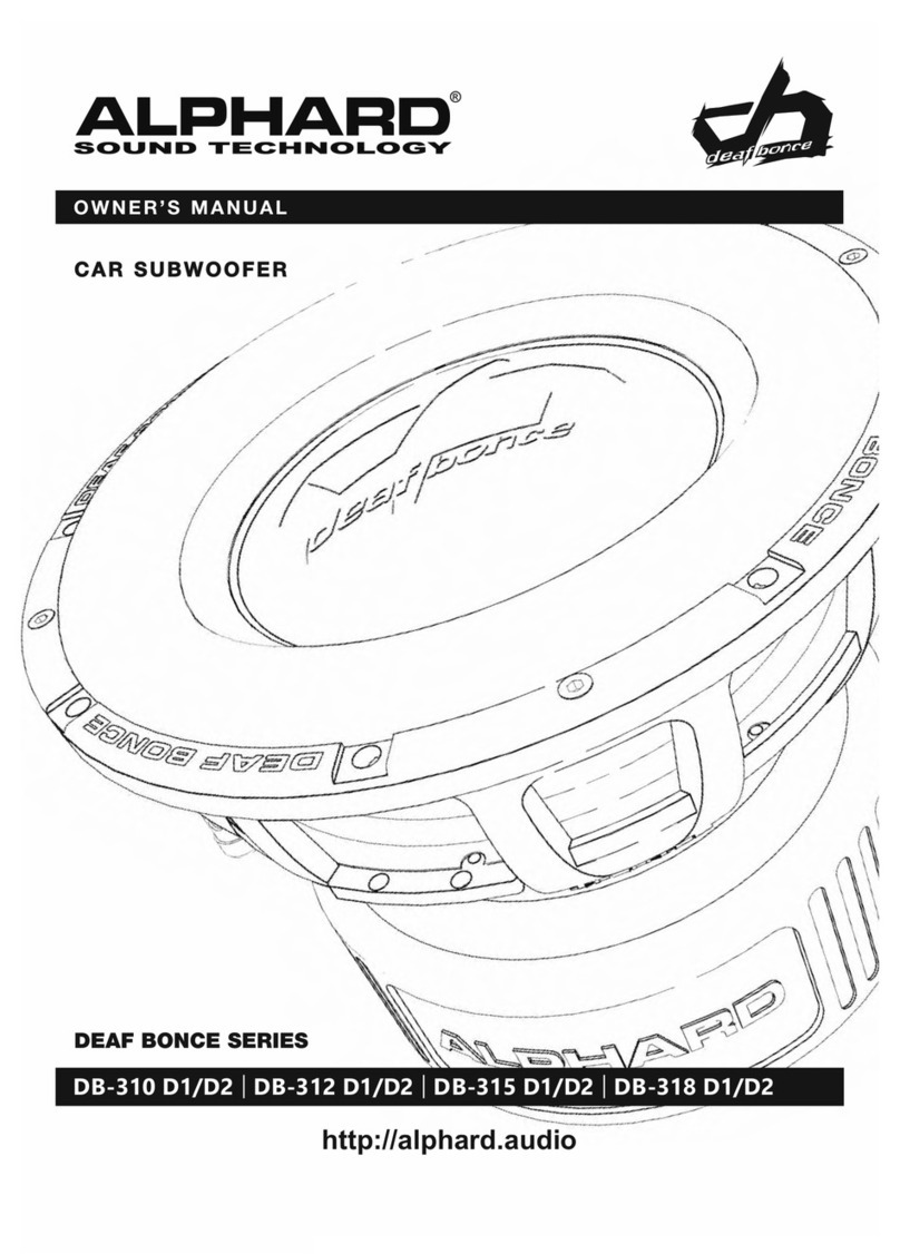 Alphard DB-310 D1 owner's manual