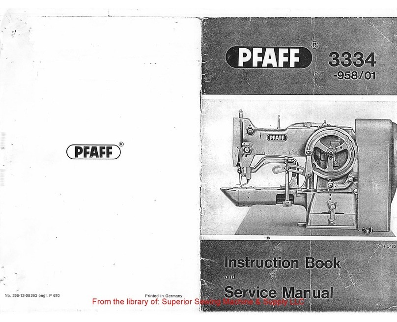Pfaff 3334 User manual