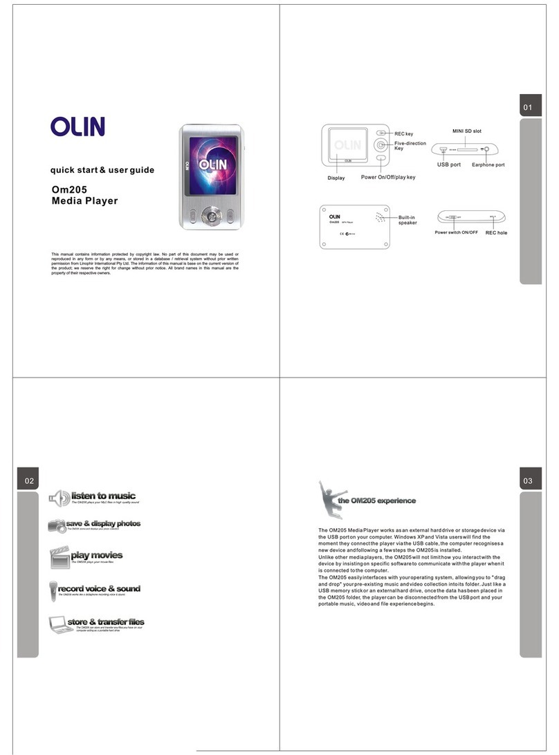 Olin Om205 Quick start user guide