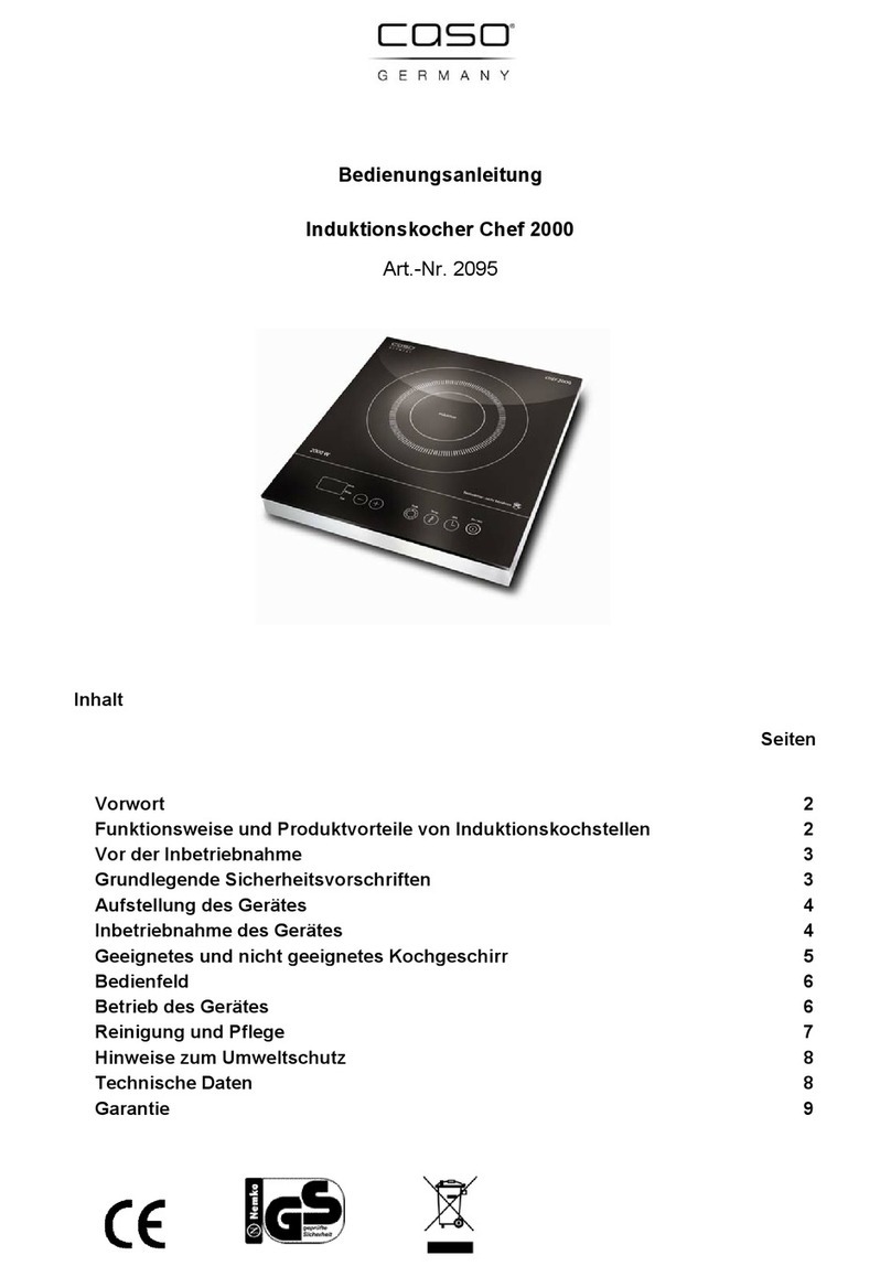 Caso 2095 operating instructions