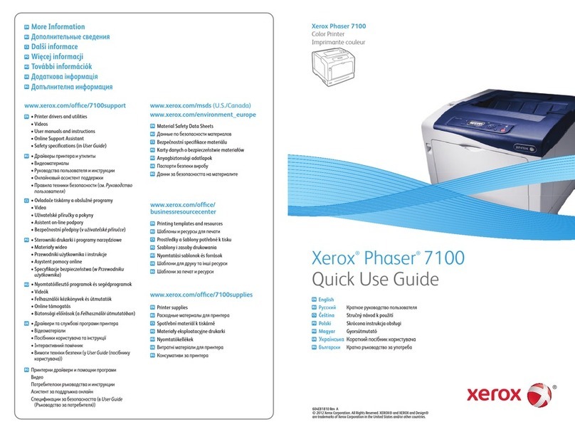 Xerox Phaser 7100 Operating manual