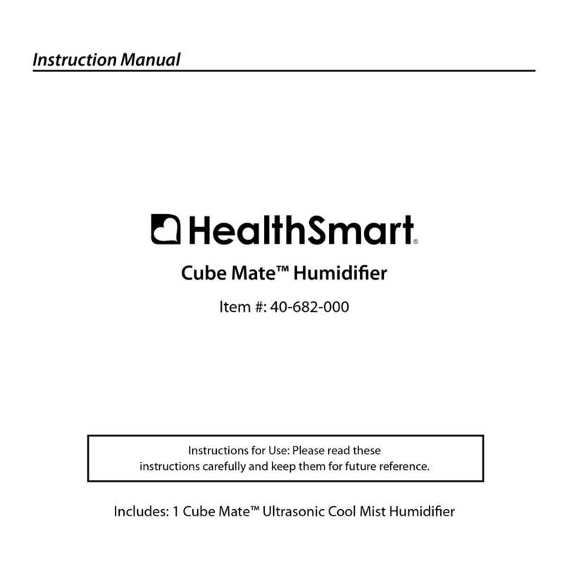 HealthSmart Cube Mate Instructions for use
