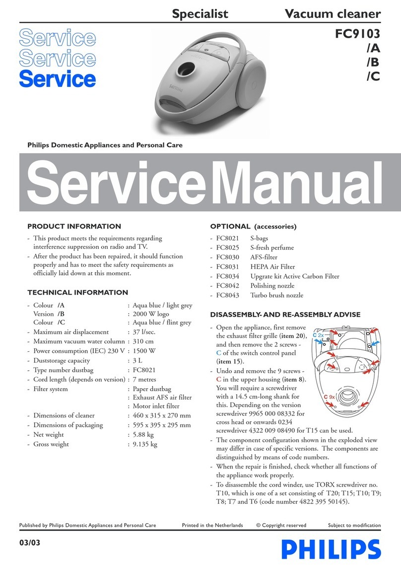 Philips FC9103 Service manual