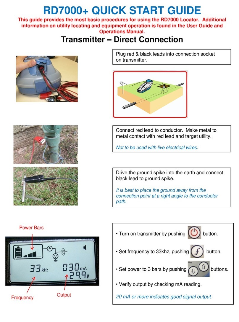 Radiodetection rd7000+ quick start guide