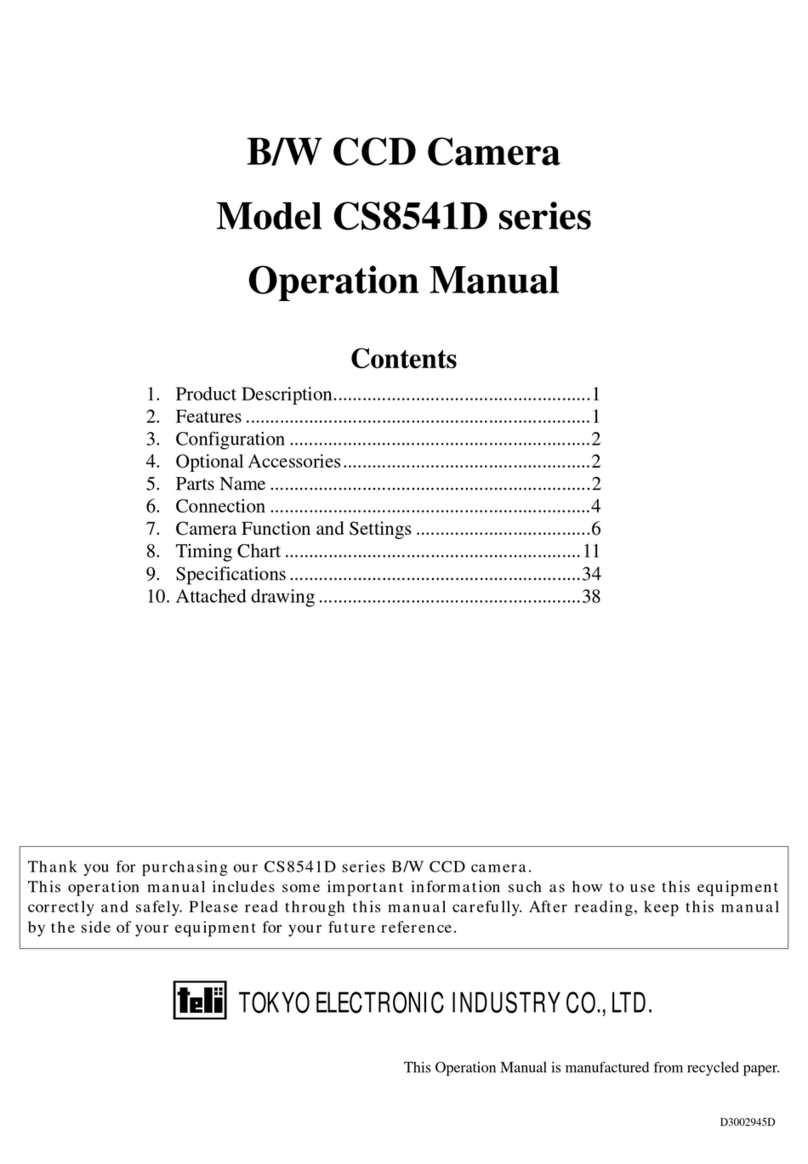 Tokyo Electronic CS8541D series User manual Tokyo Electronic CS8541D series User manual