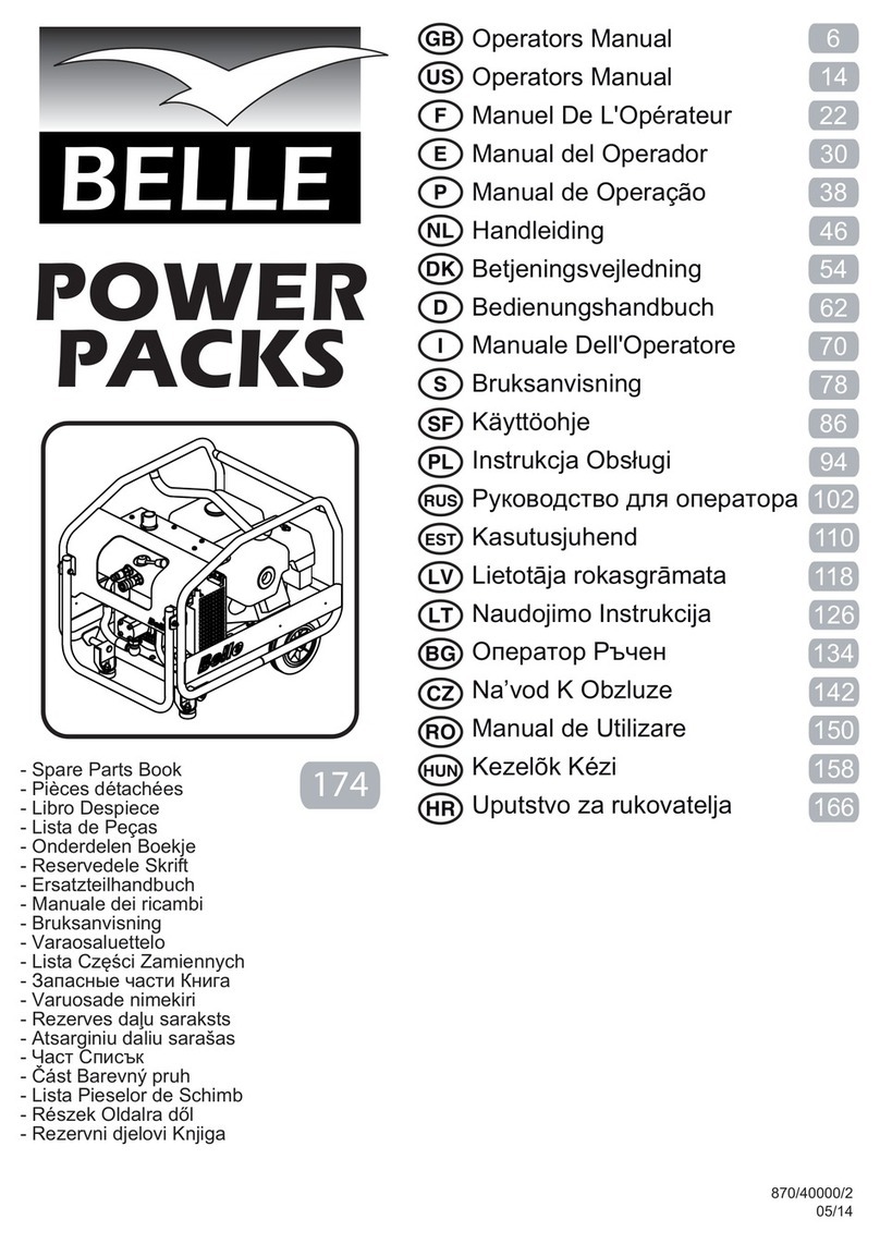 Belle Group 20-140 Operator's manual