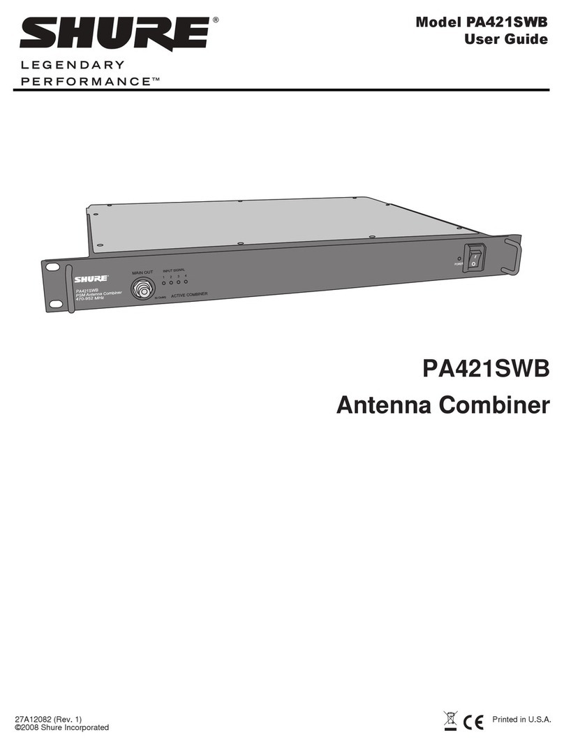 Shure PA421SWB user guide