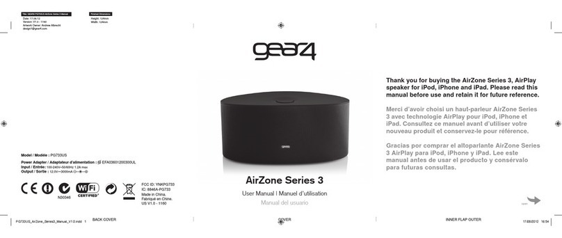 Gear4 AirZone 3 Series User manual