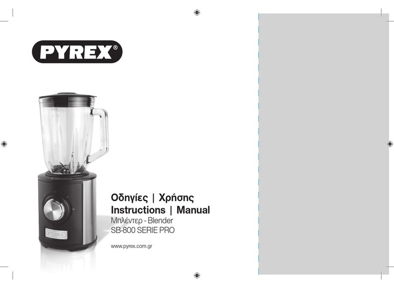 pyrex SB-800 SERIE PRO User manual