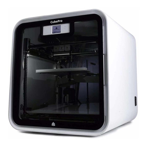 3D Systems CubePro 3D Printer User manual