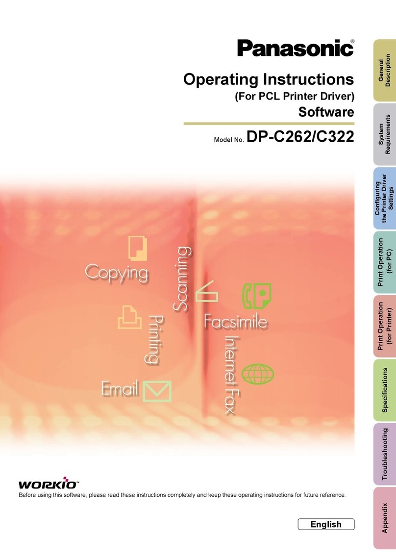 Panasonic Workio DP-C262 User manual