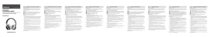 Defender FreeMotion B600 user manual