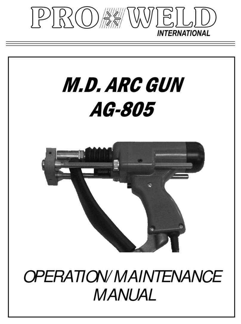 Pro-Weld AG-805 Operation and maintenance manual Pro-Weld AG-805 Operation and maintenance manual