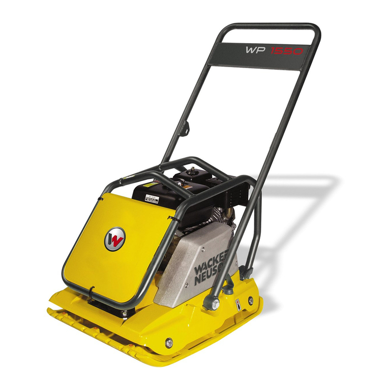 Wacker Neuson WP 1550 Operator's manual