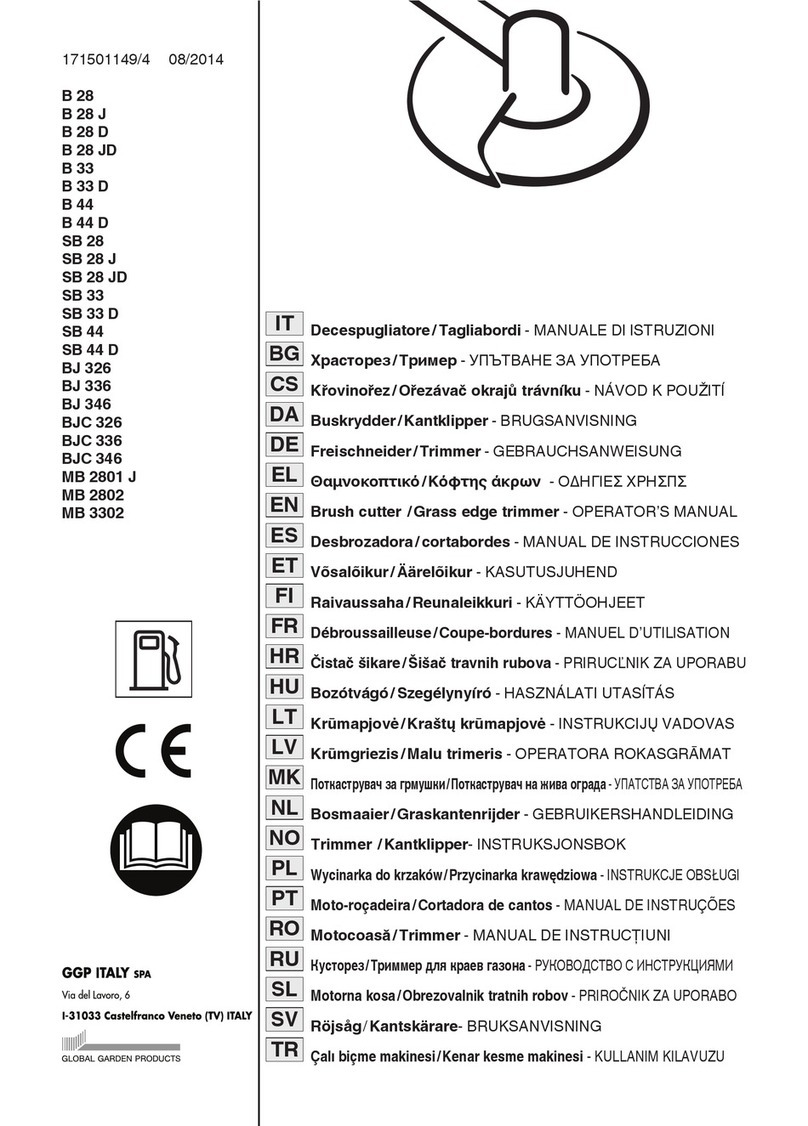 GGP ITALY B 28 J Operator's manual