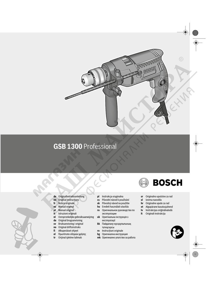 Bosch GSB 1300 Professional Original instructions