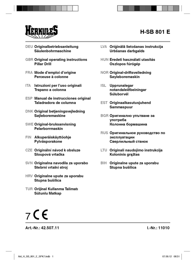 Hercules H-SB 801 E User manual Hercules H-SB 801 E User manual