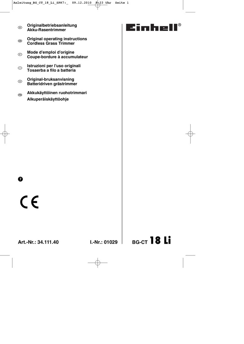 EINHELL BG-CT 18 Li User manual