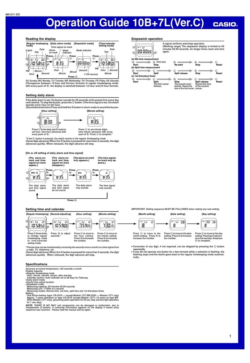 Casio 10B+7L(VER.C) Operation guide