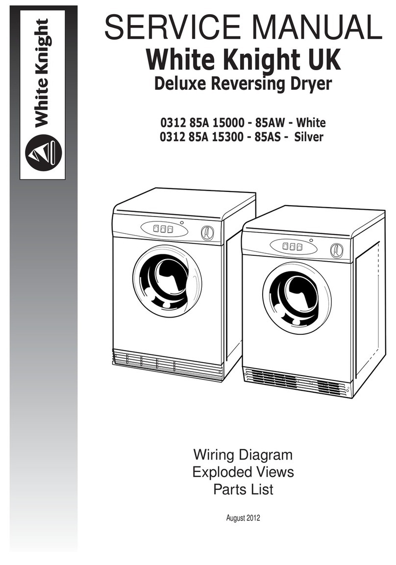 White Knight 0312 85A 15000 - 85AW User manual